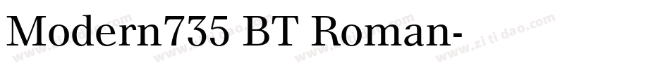 Modern735 BT Roman字体转换